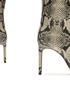 PF Capsule 22 New In Mary Snake Embossed Leather Bootie