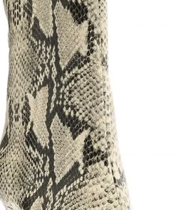 PF Capsule 22 New In Mary Snake Embossed Leather Bootie