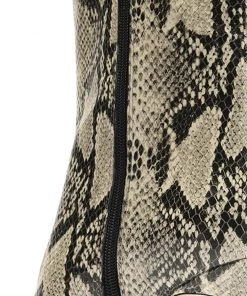 PF Capsule 22 New In Mary Snake Embossed Leather Bootie