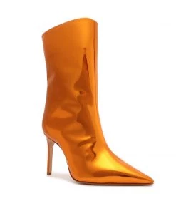 Pre Fall 22 Mary Specchio Leather Bootie New In