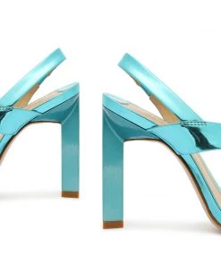 Pre Fall 22 New In Kelly Specchio Leather Sandal