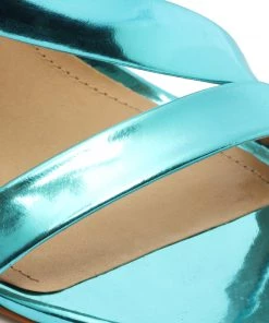 Pre Fall 22 New In Kelly Specchio Leather Sandal