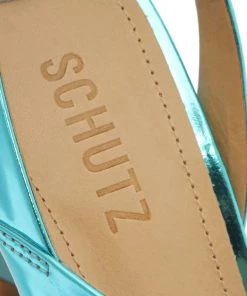 Pre Fall 22 New In Kelly Specchio Leather Sandal