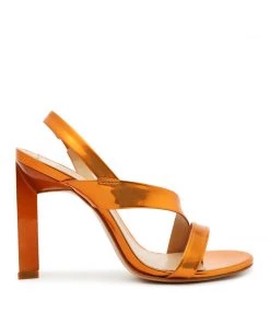 Pre Fall 22 Kelly Specchio Leather Sandal