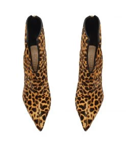 Sale Viha Leopard-Printed Leather Bootie