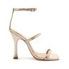 Sale Nelli Metallic Snake-Effect Leather Sandal 2 Sale Nelli Metallic Snake-Effect Leather Sandal