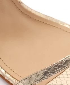 Sale Nelli Metallic Snake-Effect Leather Sandal 12 Sale Nelli Metallic Snake-Effect Leather Sandal