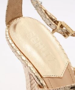 Sale Nelli Metallic Snake-Effect Leather Sandal 13 Sale Nelli Metallic Snake-Effect Leather Sandal