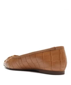 PF Capsule 22 Dal Crocodile-Embossed Leather Flat New In