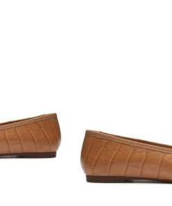 PF Capsule 22 Dal Crocodile-Embossed Leather Flat New In