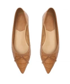 PF Capsule 22 Dal Crocodile-Embossed Leather Flat New In