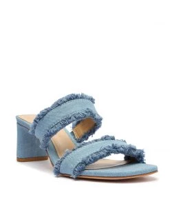 Spring 22 Amely Mid Block Fabric Sandal Sandals