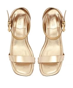 Sale Lansy Metallic Leather Sandal