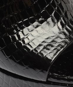 Spring 22 Best Sellers Darah Crocodile-Embossed Leather Sandal