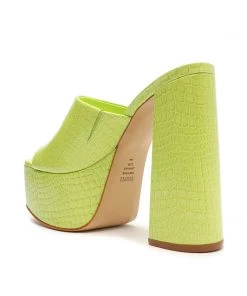 Spring 22 Sandals Darah Crocodile-Embossed Leather Sandal