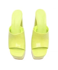 Spring 22 Sandals Darah Crocodile-Embossed Leather Sandal