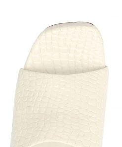 Spring 22 Best Sellers Darah Crocodile-Embossed Leather Sandal