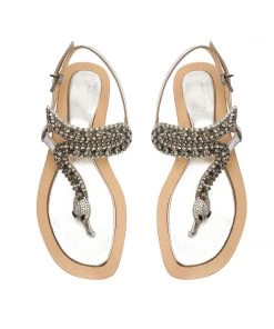 Sale Shantie Metallic Leather Sandal