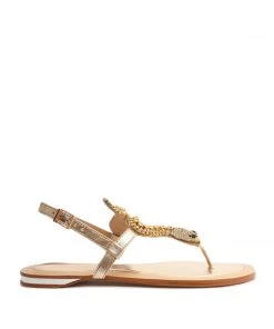 Sale Shantie Metallic Leather Sandal