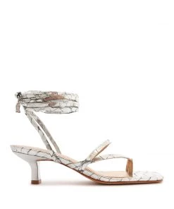 Pre Fall 22 Lily Mid Metallic Sandal New In