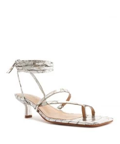 Pre Fall 22 Lily Mid Metallic Sandal New In