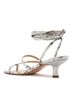 Pre Fall 22 Lily Mid Metallic Sandal New In