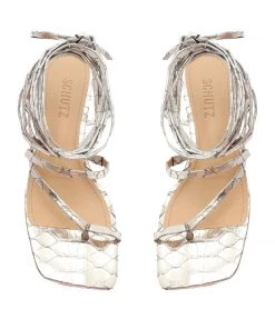 Pre Fall 22 Lily Mid Metallic Sandal New In