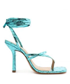 Pre Fall 22 New In Lily Metallic Leather Sandal