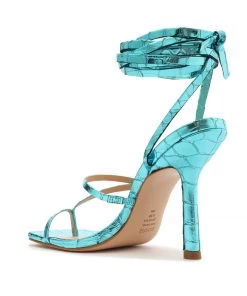 Pre Fall 22 New In Lily Metallic Leather Sandal