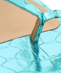 Pre Fall 22 New In Lily Metallic Leather Sandal