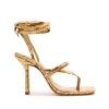 Pre Fall 22 Lily Metallic Leather Sandal New In