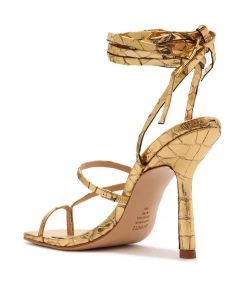 Pre Fall 22 Lily Metallic Leather Sandal New In 11 Pre Fall 22 Lily Metallic Leather Sandal New In