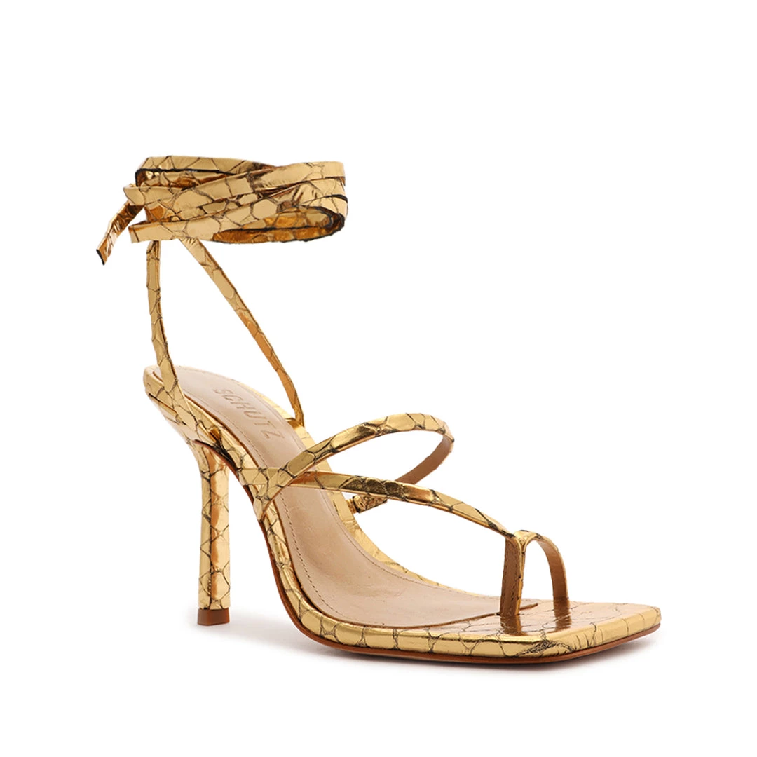 Pre Fall 22 Lily Metallic Leather Sandal New In 4 Pre Fall 22 Lily Metallic Leather Sandal New In