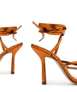 Pre Fall 22 Lily Metallic Leather Sandal