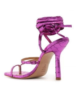 Pre Fall 22 New In Lily Metallic Leather Sandal