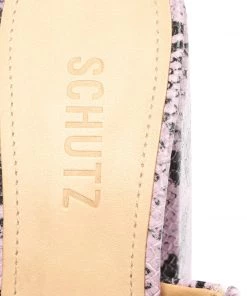 Pre Fall 22 New In Aretha Snake Embossed Leather Sandal