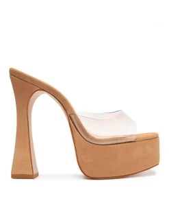 Sale Haila Vinyl & Suede Sandal