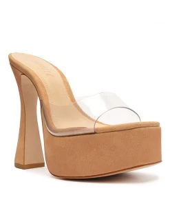 Sale Haila Vinyl & Suede Sandal