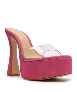 Sale Haila Vinyl & Suede Sandal