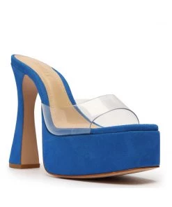 Sale Haila Vinyl & Suede Sandal