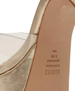 Sale Haila Vinyl & Metallic Leather Sandal