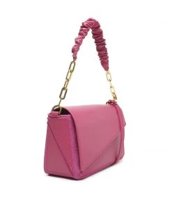 Sale Match Suede & Nappa Leather Handbag