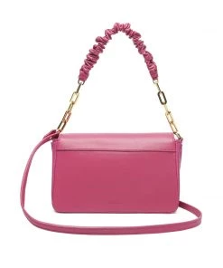 Sale Match Suede & Nappa Leather Handbag