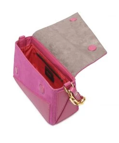 Sale Match Suede & Nappa Leather Handbag