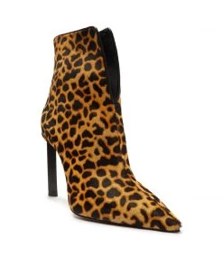 Sale Viha Leopard-Printed Leather Bootie